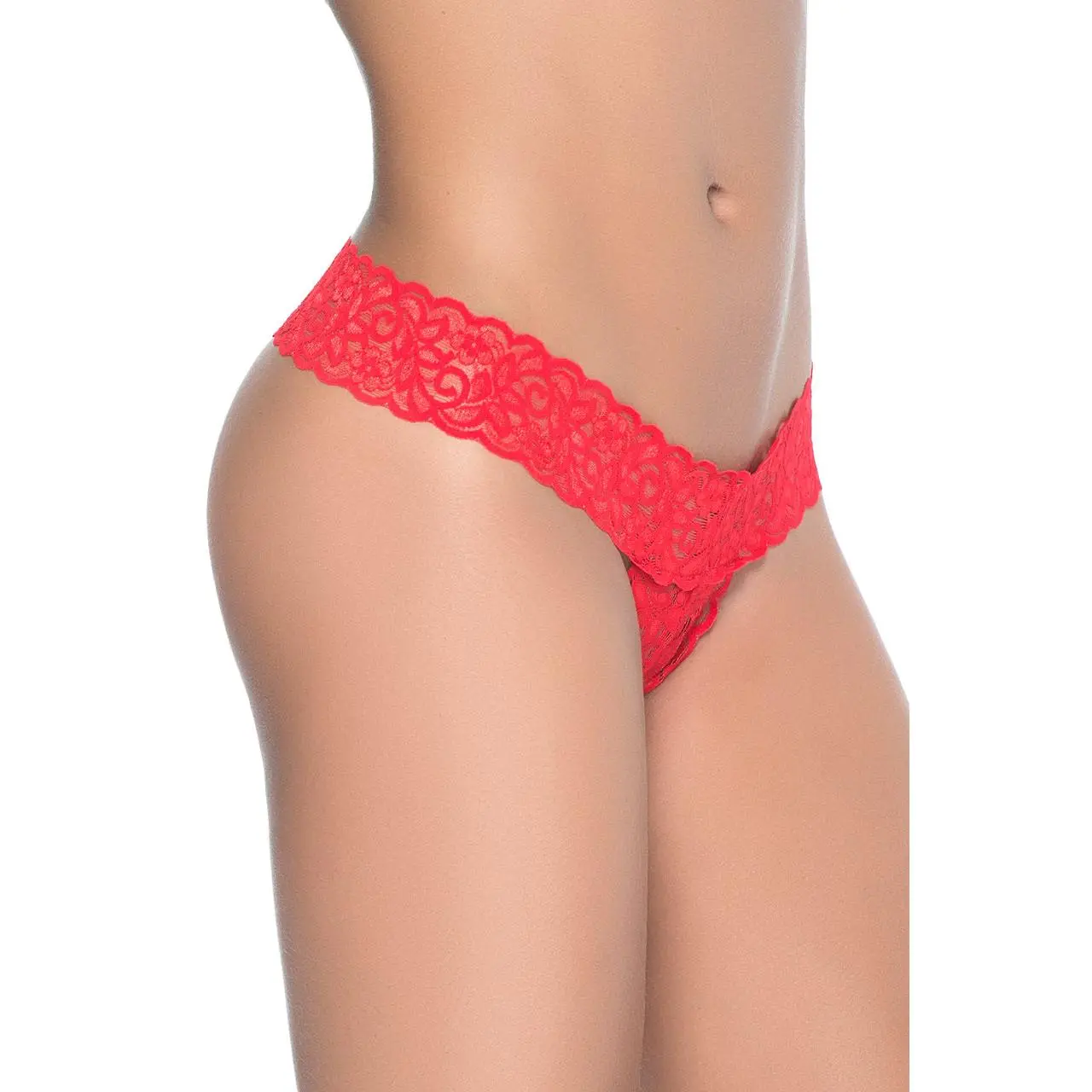 Peek-a-Boo Crotchless Thong