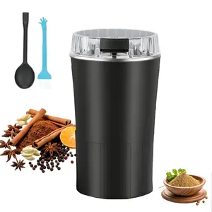 Coffee Grinding Blender Electric Coffee Grinder 400W, Small Coffee Bean Grinder Spice Nut Grinder with Stainless Steel Blade, One-Touch Operation Compact Portable Mill for Home Office outdoorfun