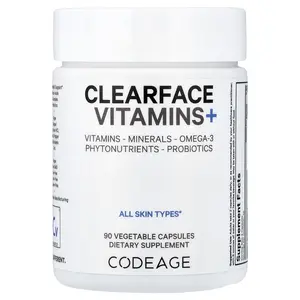 Codeage Clearface Vitamins+, 90 Vegetable Capsules