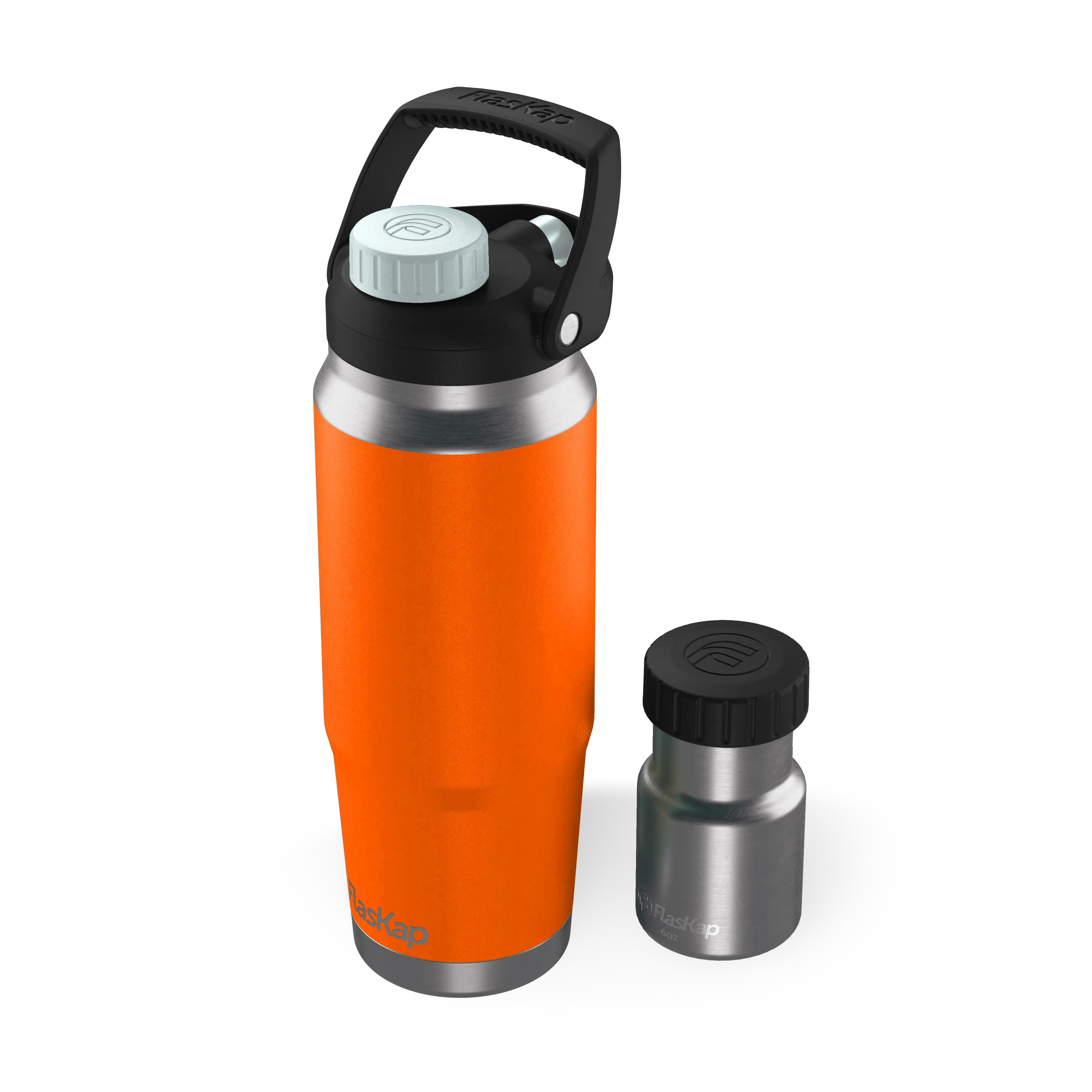 Game Day FreePour System - 26 oz Stainless Steel Bottle with Hydrogate Technology & Removable 6 oz Liquor Well for Portable Drinkware