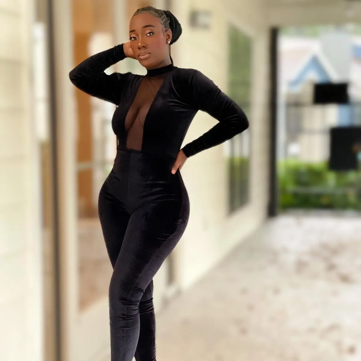 Women’s Velvet sexy jumpsuit