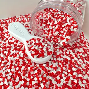 5MM/10MM Pastel Red Pill, Medical Polymer Clay Sprinkle (NOT EDIBLE)