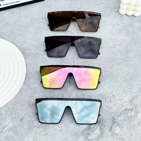Unisex Polarized Sports Sunglasses (4pcs) - European & American Large 1-Piece Full Rim Nylon Frame, Polarised Lens, Edgy Modern Look, Sun Protection, Nighttime Yellow Tint, Multi-Sports, Cycling, Driving, Men's Accessories, Gifts for Him