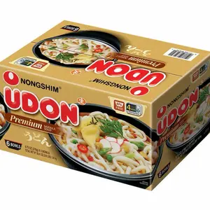 Nongshim Udon Noodle Soup Bowl, 9.73 Oz / 6 Count