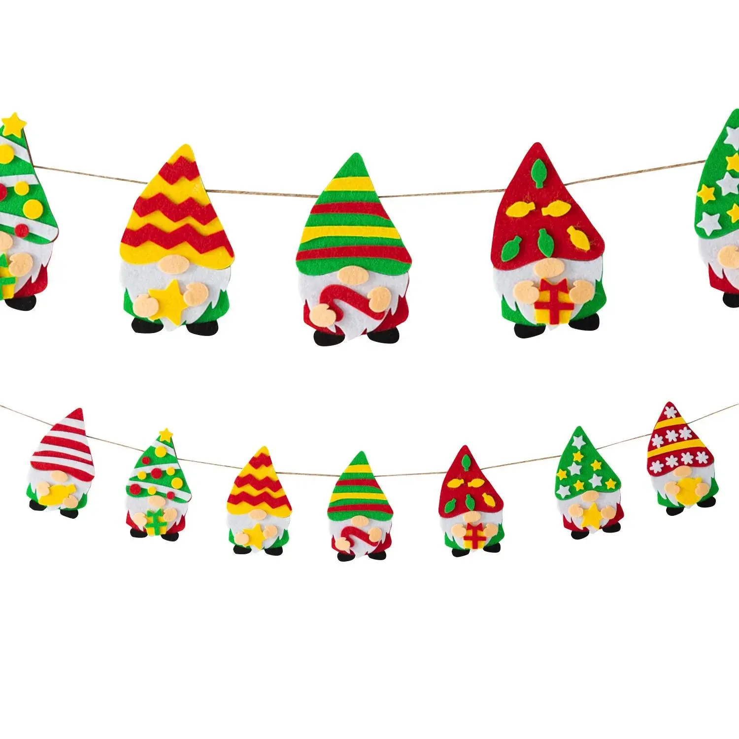 Fun Express DIY Festive Gnome Felt Garland