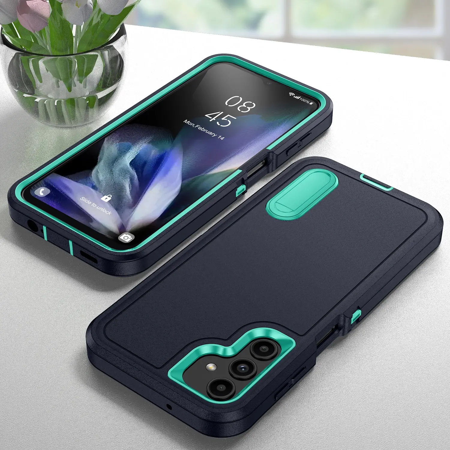 Fin Anti-Shock Strong Cover Cases for Samsung Galaxy A54 5G A56 A36 A16 A15 A14 A53 A13 S23 FE S24 S25 S26 Ultra edge S22 Plus Phone Bag