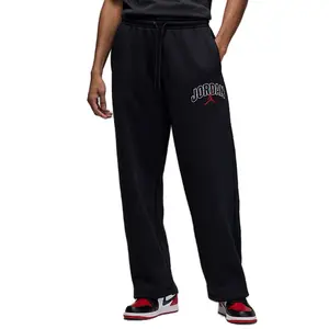 Nike Air Jordan Brooklyn Fleece Wordmark Logo Oversized Sweatpants Straight Men’s Athletic Sport Activewear