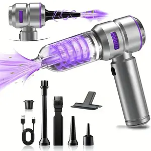 Handheld Vacuum Cleaner, Cordless Blower for Car, 21000Pa Suction with Brushless Motor, Compressed Air Duster with Long Endurance Rechargeable Vacuum Cleaner for Car, Home, Office