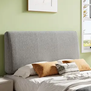 Pinmoco Upholstered Foam Headboard, Height Adjustable and Ergonomic Head Board 【Headboard Only】