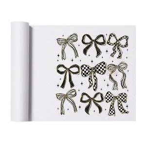 Checkered Ribbon Collection - Direct Print Film Transfer for T-Shirts, Cotton, Polyester & Blends - High-Quality Print