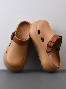 Women's Plain Color Breathable Soft Sole Comfort Slip-On Shoes, Casual Above Ankle Half Slippers, Sizes 36-41