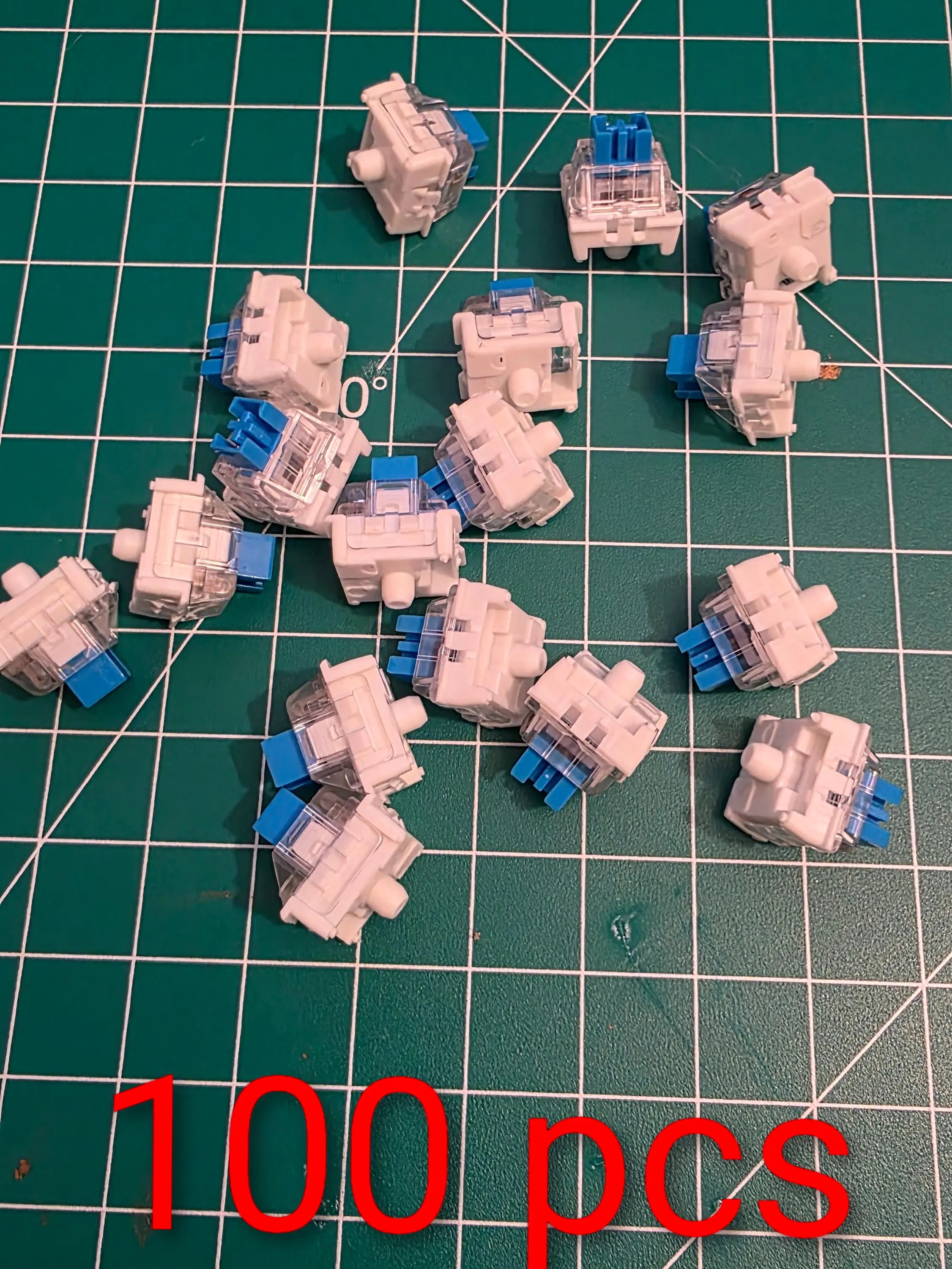 100 pcs mechanic keyboard switches for 3d print clickers and fidgets (No Pin)