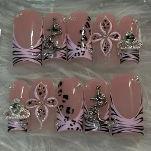 ACRYLIC handmade press ons | Jungle Diva | BXBYNAILS