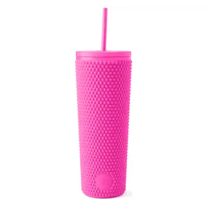 Simple Modern Textured Plastic Classic Tumbler with Straw Lid - 24oz