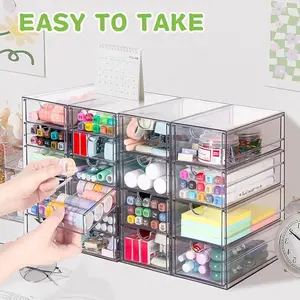 Transparent marker pen storage box, desktop stationery pen holder, storage box for watercolor painting pens, Desk Organizer Tidy