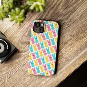[New Arrivals]Pastel Bunny Pattern Phone Case| Cute Easter Peeps Design