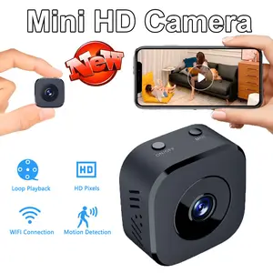 Security Camera 4K Mini Full Color Night Vision High Definition WiFi Monitor Waterproof Motion Detect Surveillance Smart Home Dual Lens astronaut