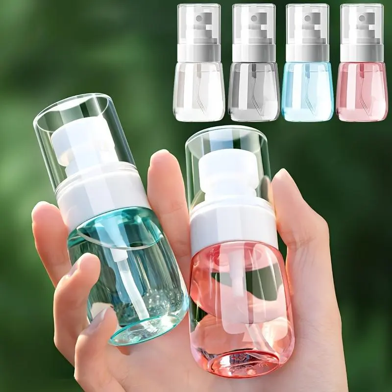 Portable Refillable Spray Bottle, Clear Travel Spray Bottle, Reusable Spray Bottle for Cosmetic, Skin Care, Perfume, Cosmetics Accessories, Cosmetic Tools, Makeup Tool, Makeup Container Set