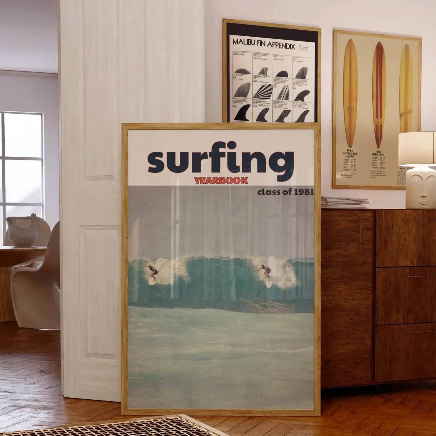 Retro Surf Magazine, surfer Summer poster, vintage surfer magazine print, waves print, surf poster, coastal cowgirl, california surf
