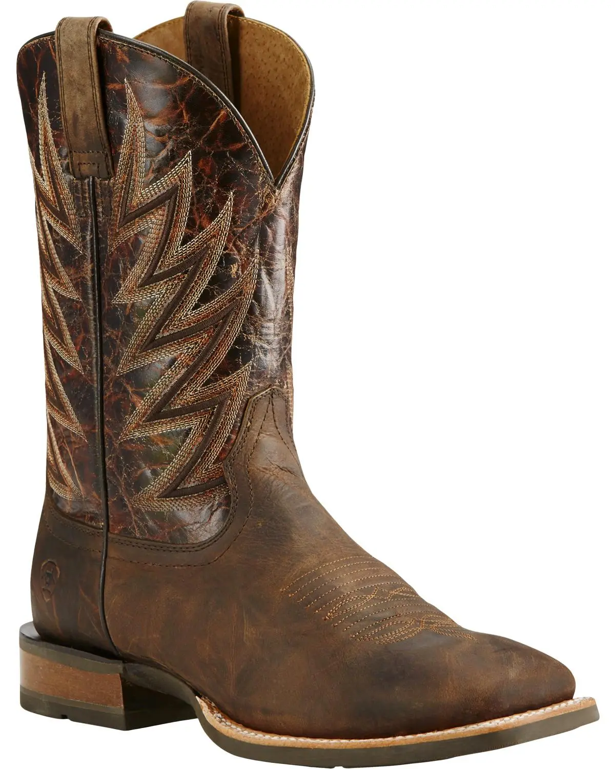 Ariat Men's Challenger Branding Iron Western Performance Boot Broad Square Toe - 10018695
