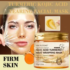 The kojic acid Rasi, Turmeric facial mask is rich in kojic acid, collagen, which can moisturize the skin, make the skin moist, firm and smooth, brighten the skin color, and make the skin look more shiny and bright