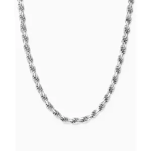 JAXXON Rope Chain 5mm - Silver - Waterproof - Box Clasp
