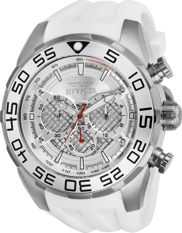 Invicta Mens 26299 Speedway Glow-in-the-Dark Self-Luminous Multi-Function Quartz Watch, Silver Dial, Model 886678316939, Glow-In-The-Dark Quartz Watches, Multi-Function Quartz Watches