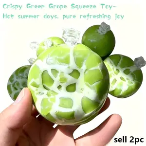 2pcs Crinkle Ball Stress Relief Toys, Safe Non-Toxic Stretchable Pressure Release Balls, Kids Relaxation Playset