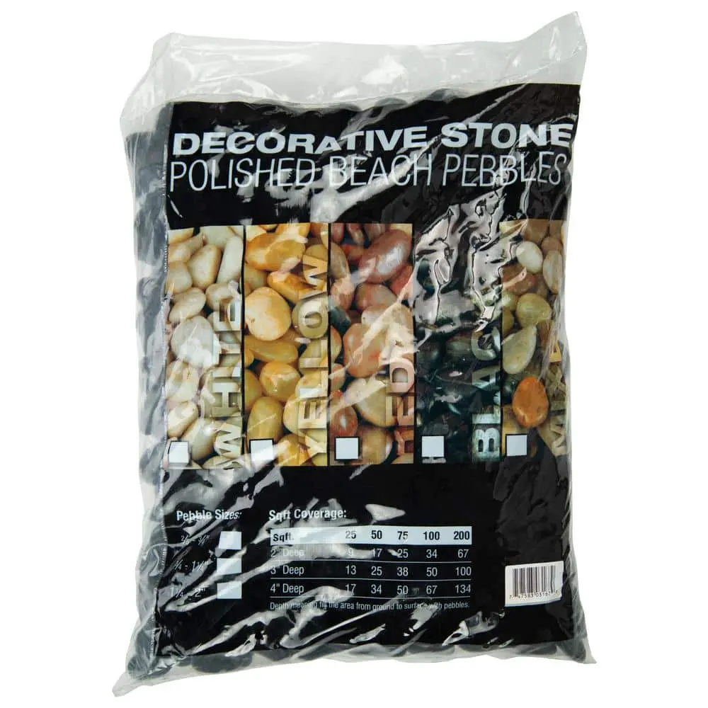 Vintage Stone Mosaic Decorative Pebbles - Varied, Colorful Outdoor Garden Rocks (0.25-0.75 in, 0.5 cu ft Bag) for Flower Beds, Home Improvement & Garden Supplies, 0.25-0.75 Inches