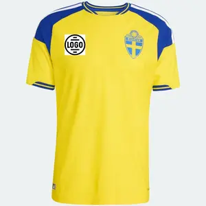 Personalized Full Set Sweden Soccer Jersey World Cup 2026, Custom Name Number Logo National Soccer Jersey U