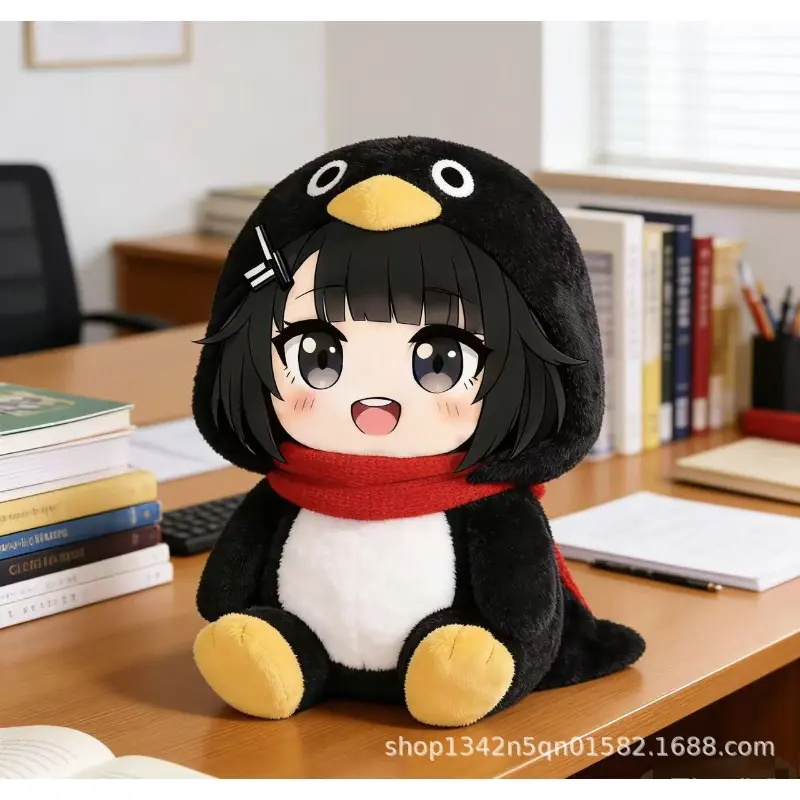 Arknights Endfield Penguin Manager Cuddly Doll, Kawaii Stuffed Animal, Soft Furry Collectible, Collectible Plush Toy, Soft Stuffed Gift for Anime Game Fans, Soft Furry Collectibles, Collectible Soft Animal