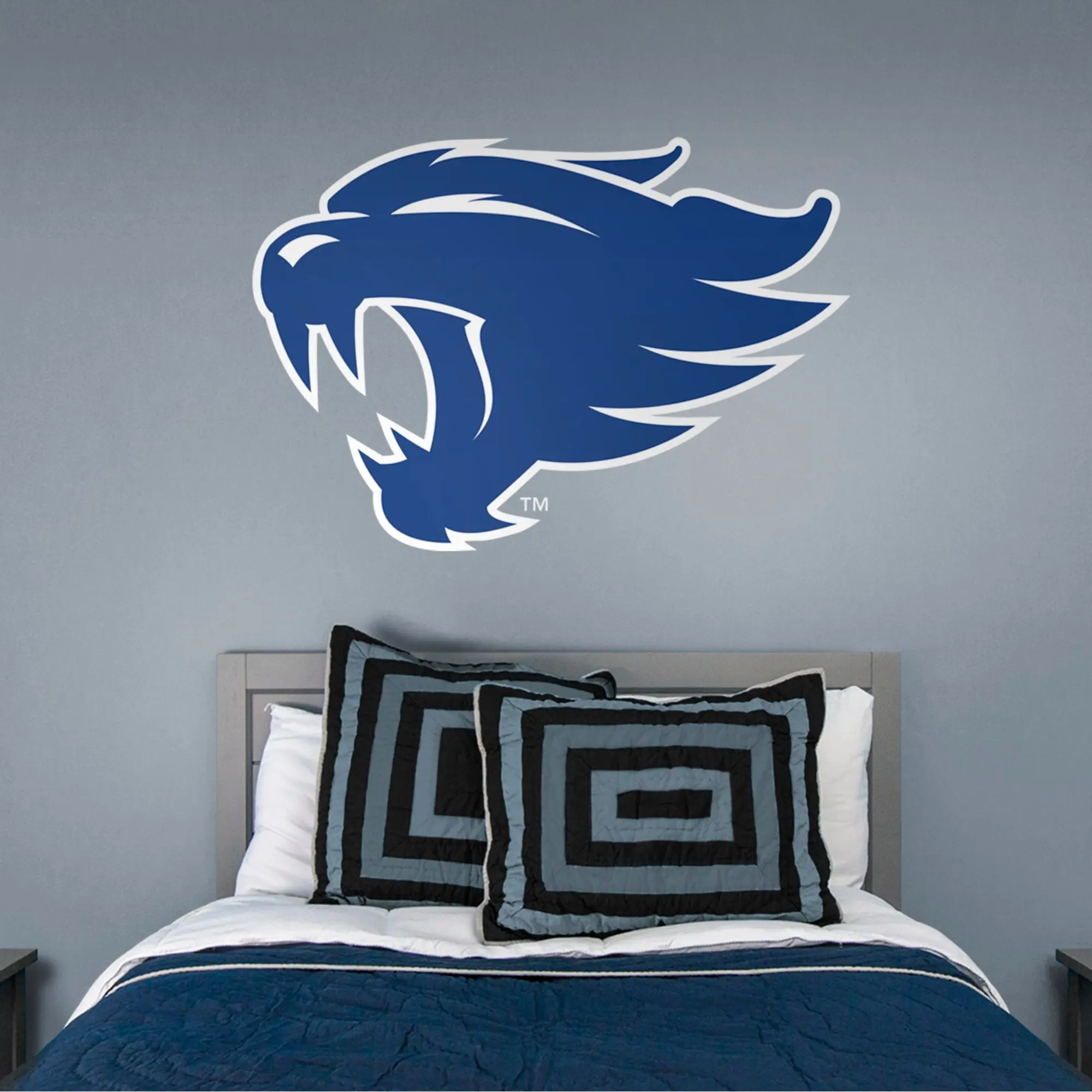 Official NCAA Kentucky Wildcats RealBig Alternate Logo Collection Decorative Self-Adhesive Fade-Resistant Reusable Vinyl Wall Art Stickers for Kentucky Fans’ Room Decor