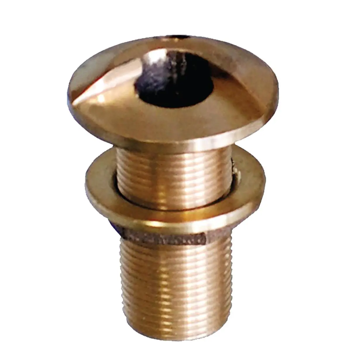 Groco HSTH-1000-W 1 in. Bronze High Speed Thru-Hull Fitting, NPSM Nut Included, Engineered for Increased Flow and Reduced Drag, Designed For Increased Flow