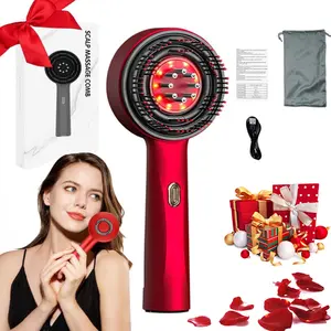 Electric Scalp Massager, 1 Count USB Rechargeable Hair Scalp Massage Comb, Hair Care & Styling Tool for Women & Men