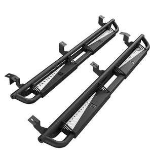GARVEE 6" Running Boards Compatible with 2005-2023 Toyota Tacoma Double Cab, Bolt-On Steel Side Steps with Non-Slip Textured Surface, Black Powder Coated Direct Fit Nerf Bars