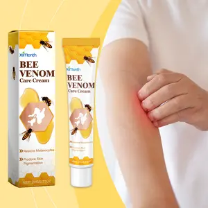 20g Bee Venom Dark Spot Removal Cream, Melanocyte Repair Pigmentation Treatment Cream, Lighten Freckles & Stubborn Skin Spots, Moisturizing Brightening Facial Cream for Dull Uneven Complexion