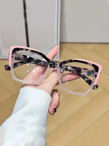 Unisex Blue Light Blocking Glasses, Square Frame, Square Eyeglass Frame, Casual Style, Non-Color Changing, Decorative Lens, All Seasons, Daily Use, Stylish Square Frames, Trendy Frames