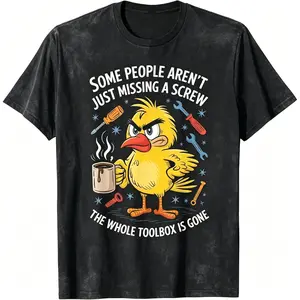 Some People Aren't Just Missing A Screw, Funny Duck T-Shirt funny graphic tee men’s trendy t-shirts deals humorous 90s streetwear covenant penny tees meme boyfriend good graphic sluggy