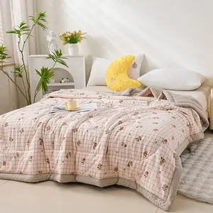 New Cool Silk Summer Quilt Air Conditioning Blanket Ice-Cool Series, Ultra Soft Summer Cooling Blanket, Multi-Functional Thin Bedding
