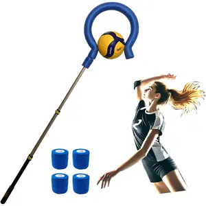 Volleyball Spike Trainer Pro SPT5005 -   Aid for Spiking, Serving & Blocking - Adjustable Lightweight  Pole & Secure Ball Holder - Question Mark Hook,No Ball Included