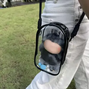 Labubu Dolls Accessories Set, Includes Protection Box, Colorful Balls, Back Strap & Hook, Ideal for Art Storage & Craft Use