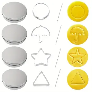 Cookie cutter set, candy DIY tool, cookie mold and candy game kit, Christmas party gift, 4 shapes