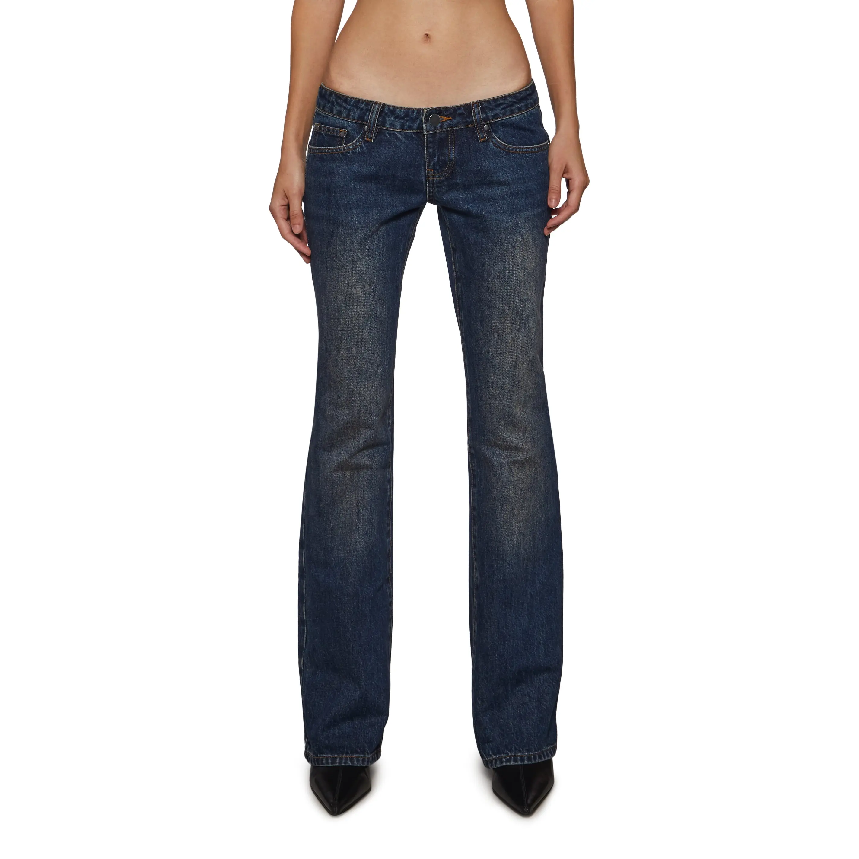 Talia Low Rise Jeans - Dark Blue
