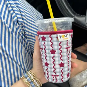 Fancy Maroon Coozie