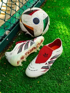 Adult Soccer Cleats with Lace-Up Closure, Long Stud Design for Turf Training, Comfortable and Durable Sports Shoes, Football Boots