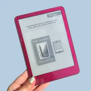 Magenta Glitter Kindle Skin- Glittery Hot Pink Kindle Decal, Kindle Paperwhite Glitter Skin, Magenta Kindle Skin, Sparkly Pink Kindle Decal