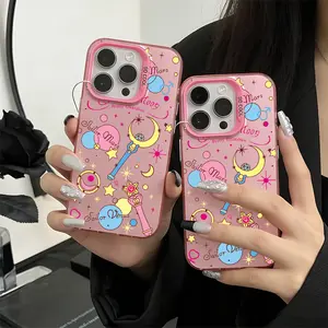 Anime Sailors Moons Phone Case Protector Suitable for iPhone 17 16e 16 15 14 13 12 11 Mini Pro Max Air X XR XSMAX 8 7 Plus Anti Fall Protective Matte Back Cover