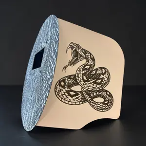 Rattlesnake Engraved Carbon Fiber Pancake Welding Hood Rattlesnake Engraved Carbon Fiber Pancake Welding Hood