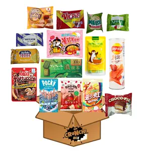 2 Pound Asian Snack Box Gift Set - 15 Items Including Curated Selection of Ramen, Gummy Candy & More