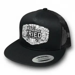 Mama Tried Teal Trucker Hat Snapback Hat Beanie Hat Leather Patch Hat